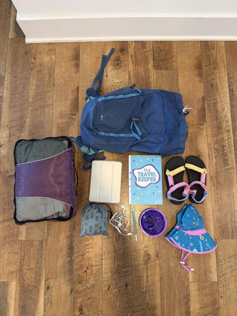 carry-on only packing supplies for 9yo girl
