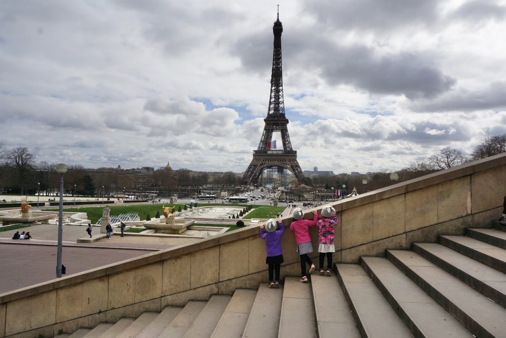 Paris with 3 little girls